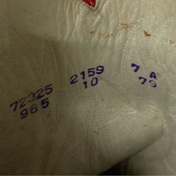 Ralph Lauren Lucchese Red Black leather Cowboy Western Boots vintage inlay 7 - Picture 14 of 16